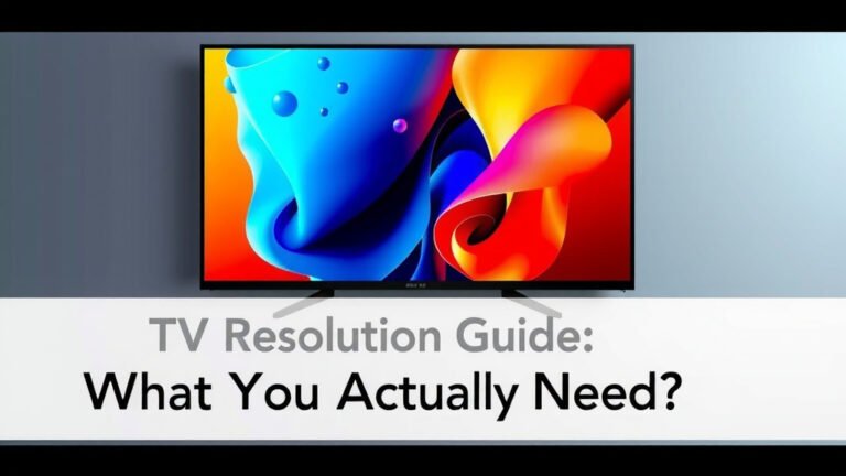 TV Resolution Guide: What You Actually Need