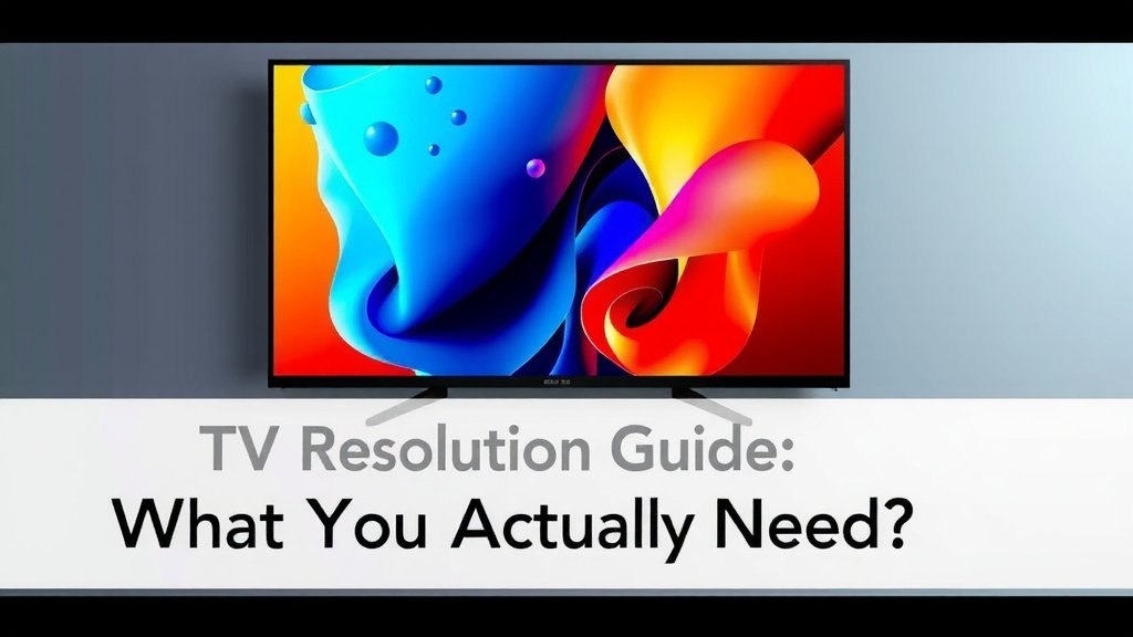TV Resolution Guide: What You Actually Need