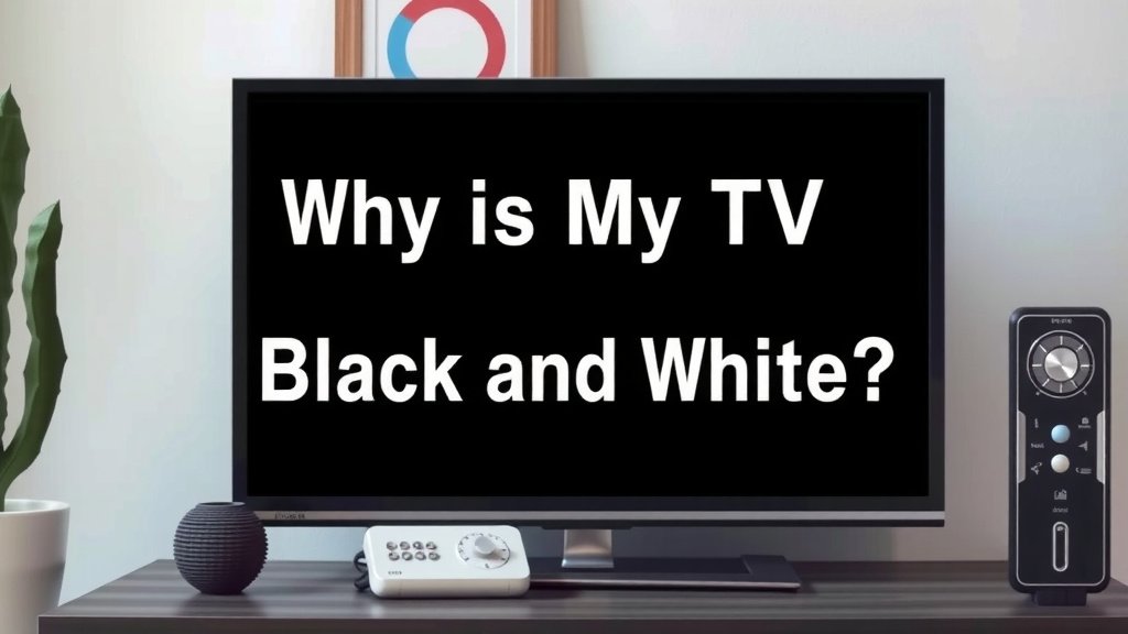 Why Is Your TV Picture Stuck in Black and White?