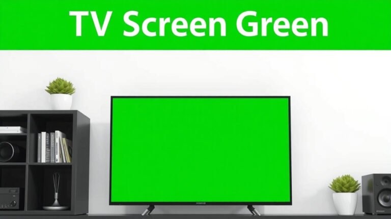 TV Screen Green: Troubleshooting Common Causes