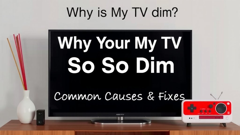 Why Your TV Screen Appears Dim