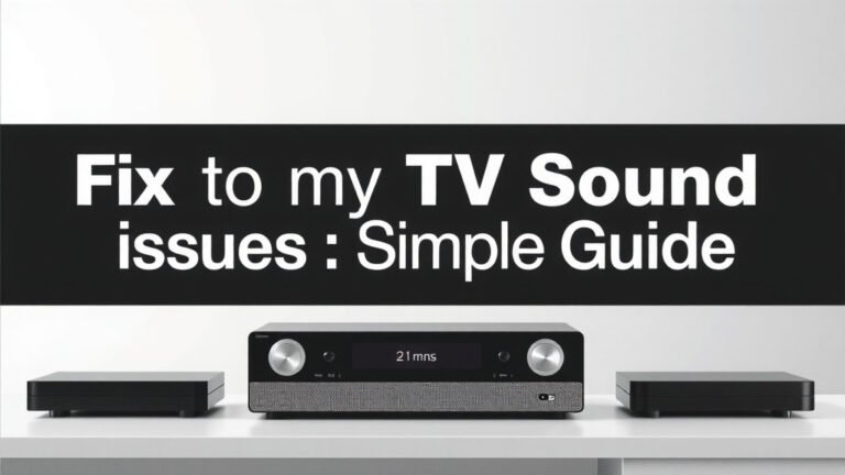 Fix Your TV Sound Sync Issues: A Simple Guide