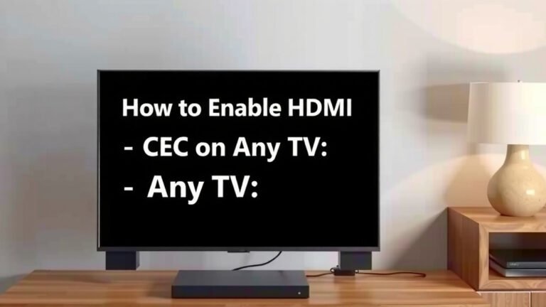 How to Enable HDMI CEC on Any TV: Quick Setup Guide