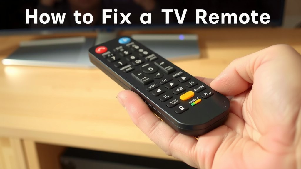 Fixing a TV Remote Step by Step