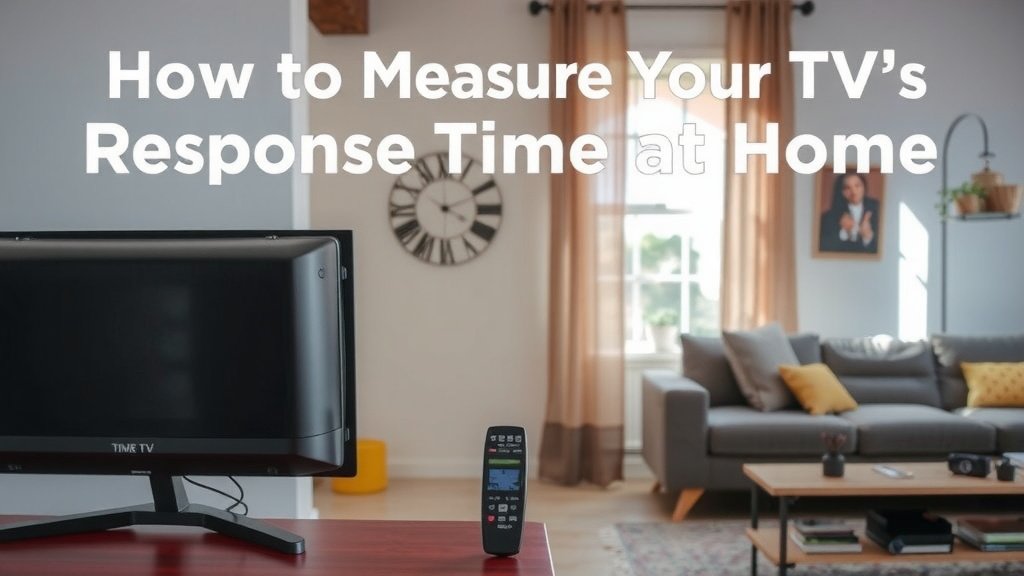 Testing Your TV's Response Time at Home