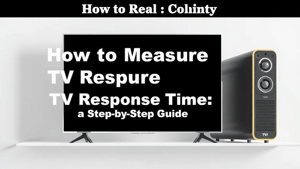 How to Measure TV Response Time: A Step-by-Step Guide