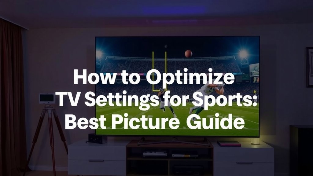 How to Optimize TV Settings for Sports: Best Picture Guide