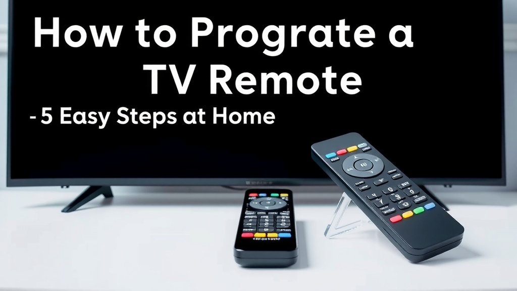 How to Program a TV Remote in 5 Easy Steps at Home