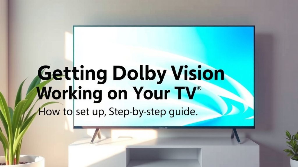 Getting Dolby Vision Working on Your TV