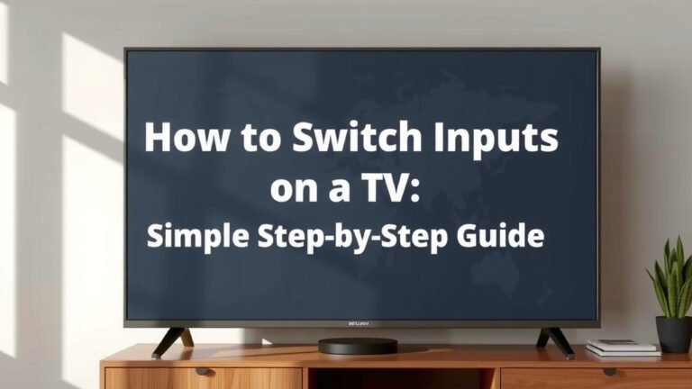 How to Switch Inputs on a TV: A Simple Step-by-Step Guide