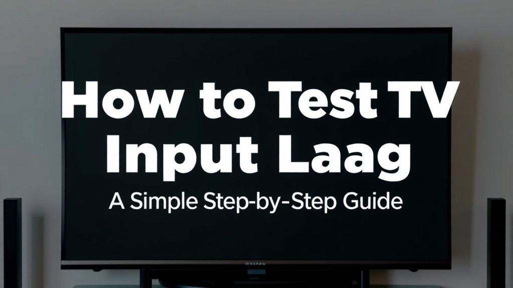 How to Test TV Input Lag: A Simple Step-by-Step Guide