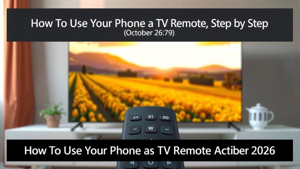 Turning Your Phone Into a TV Remote, Step by Step