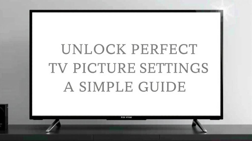 Unlock Perfect TV Picture Settings: A Simple Guide