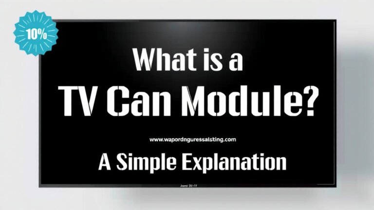 What is a TV Cam Module: A Simple Explanation