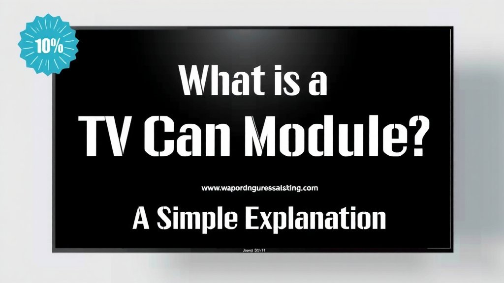 What is a TV Cam Module: A Simple Explanation