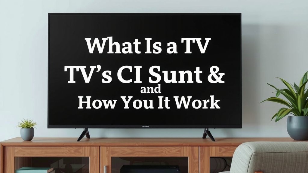 Understanding Your TV's CI Slot Functionality