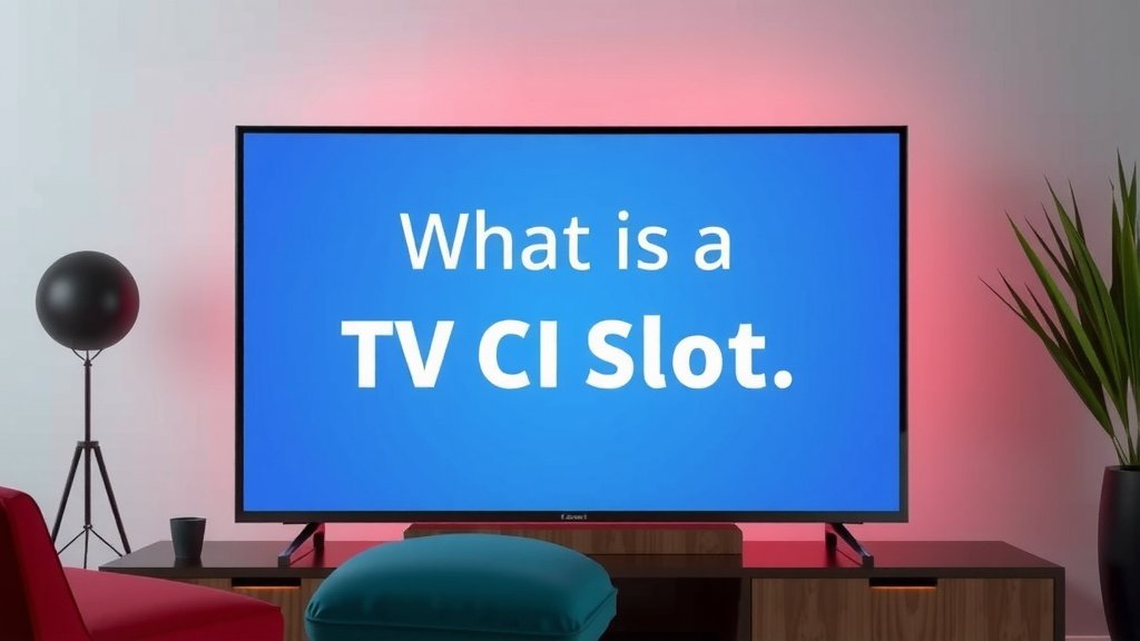 What Is a TV CI Slot and How Does It Work