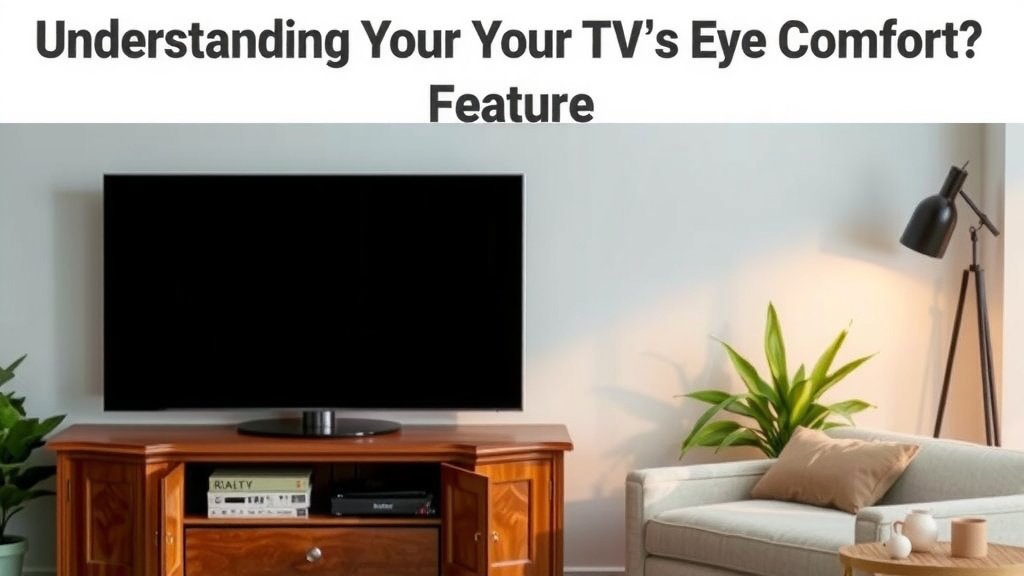 Understanding Your TV's Eye Comfort Feature