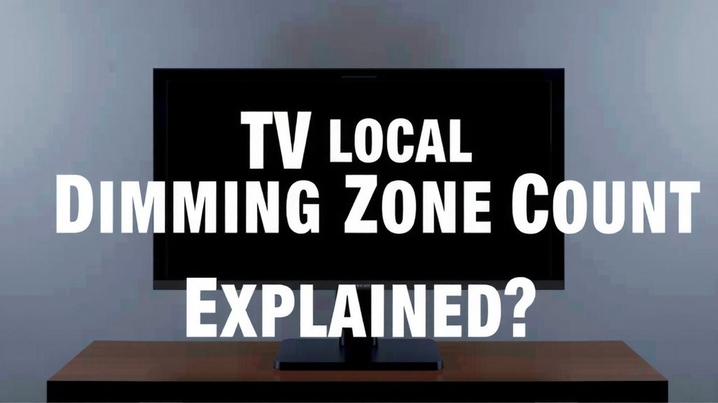 TV Local Dimming Zone Count Explained