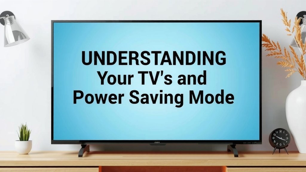 Understanding Your TV's Energy-Saving Features
