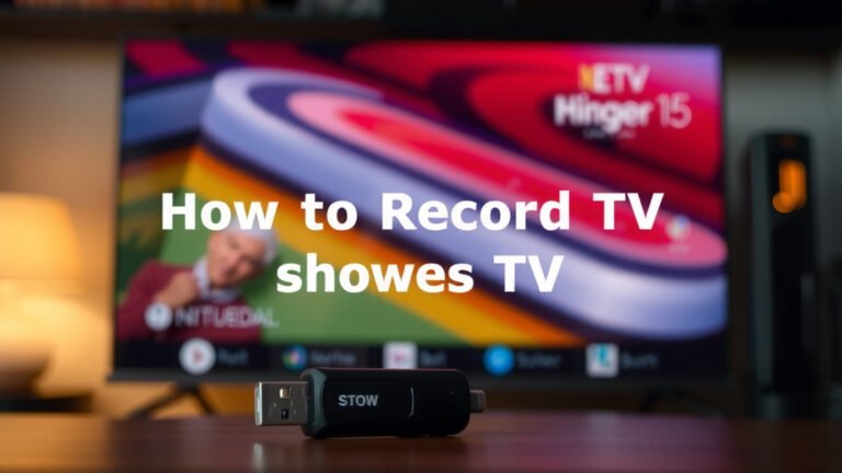How to Record TV Shows with USB Drives Explained