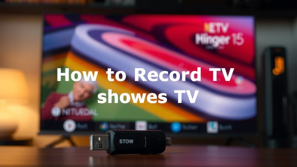 How to Record TV Shows with USB Drives Explained